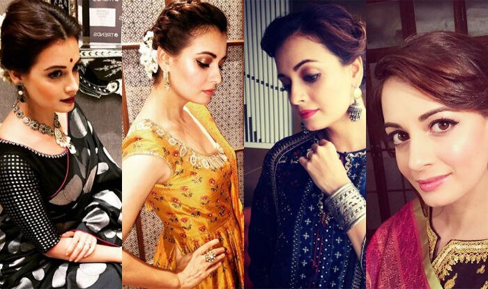 14 Times Birthday Girl Dia Mirza Stunned Us With Her Sartorial Ethnic Wear India Com