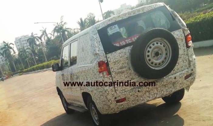 Mahindra TUV500 spied - rear