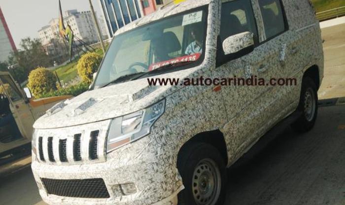 Mahindra TUV500 spied - front