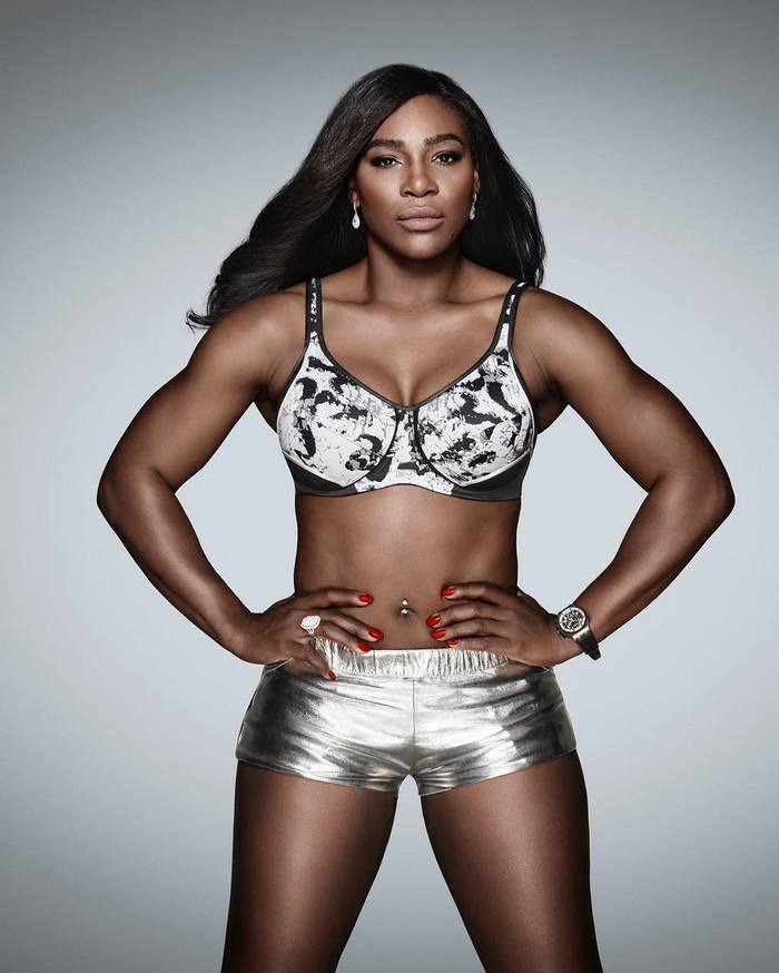 Tennis star Serena Williams shows us how to make sports bra look