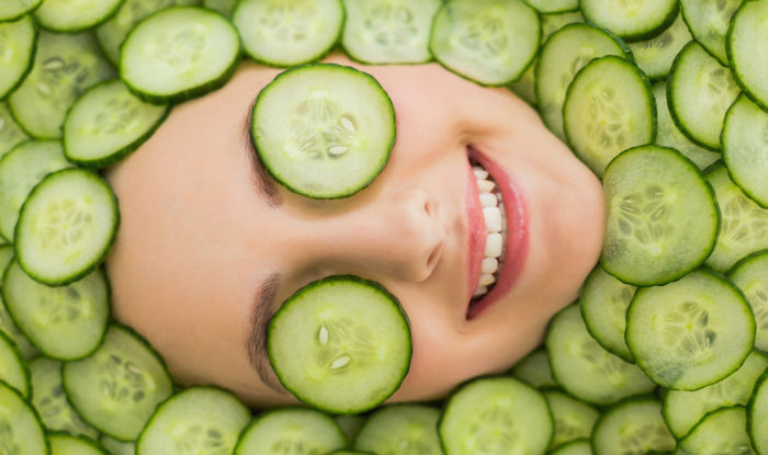 Cucumber facial cleanser