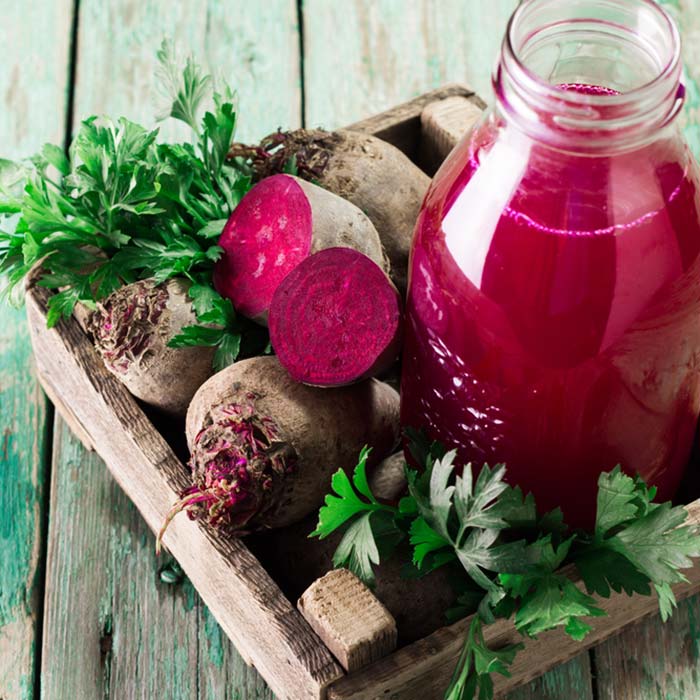 Use beetroot juice for pink lips