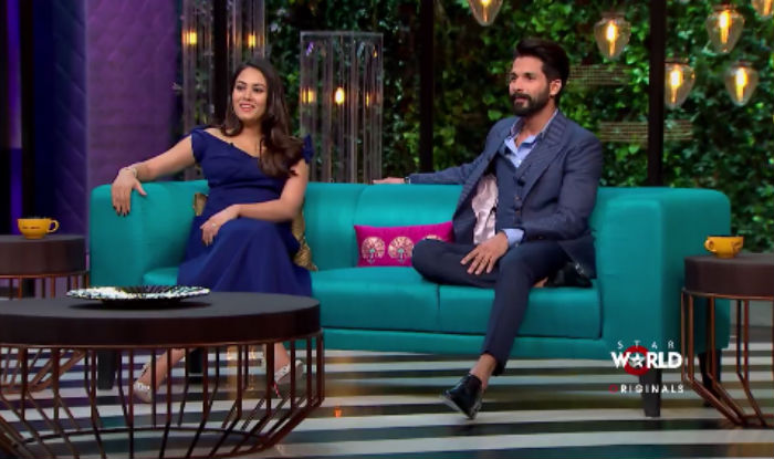 Koffee with Karan season 5 Oops Shahid Kapoor Mira Rajput