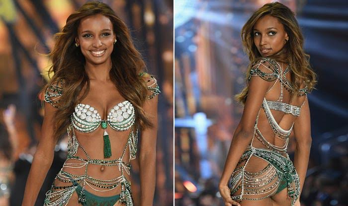 Model Jasmine Tookes Flaunts 450 Carat Fantasy Bra At Victoria S Secret Fashion Show 2016