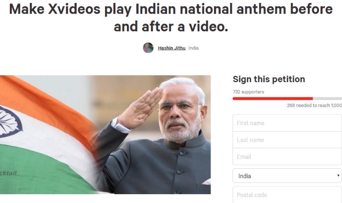 700px x 415px - Can xvideos.com playing national anthem in porn videos invoke patriotism in  Indian Youth? This change.org petitioner thinks so! | India.com