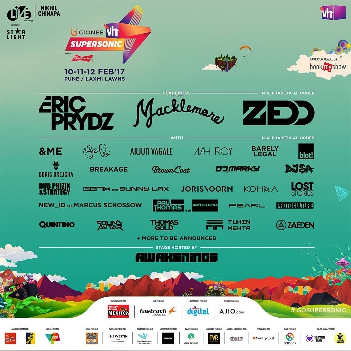 Vh1 Supersonic 2017 Pune Music Lineup is out: Zedd to headline EDM fest ...