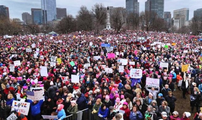 Women stage anti-Trump protests across US, thousands gather for the ...