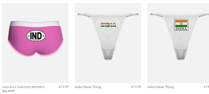 Indian National Flag on Doormats to Underwear & Panties! Will