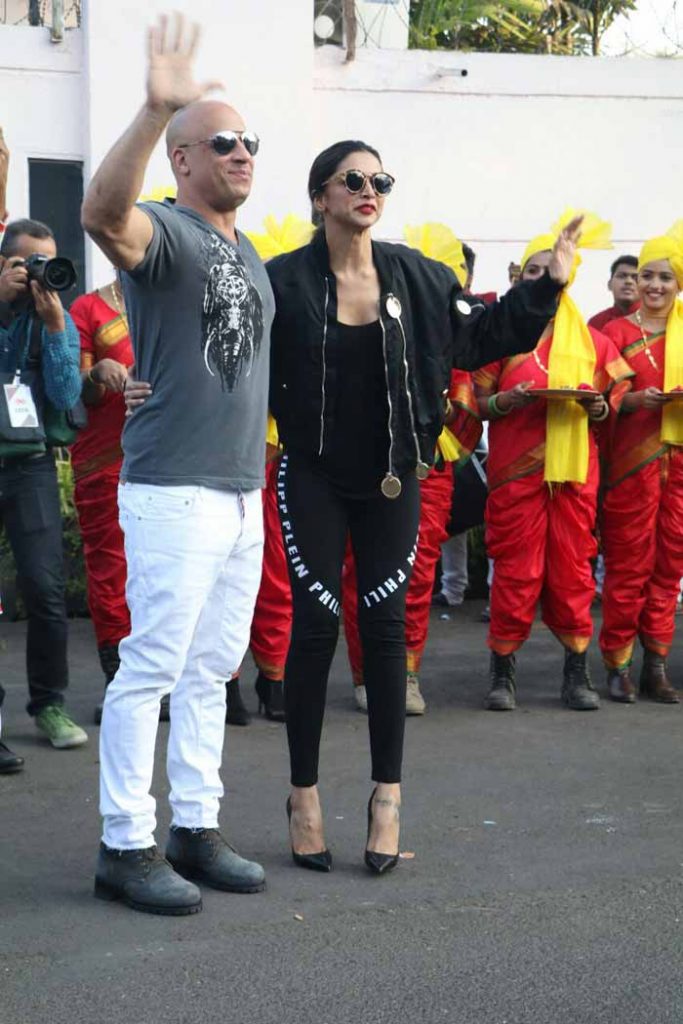 Deepika Padukone and Vin Diesel in Amchi Mumbai to promote