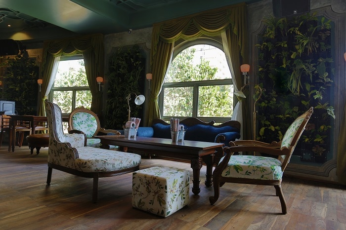 The indoor dining area at Versova Social
