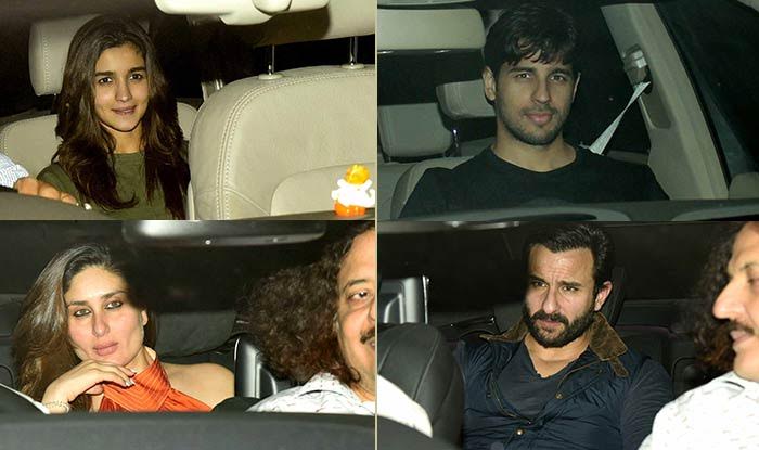 Lovebirds Sidharth Malhotra-Alia Bhatt, Kareena Kapoor Khan- Saif Ali ...