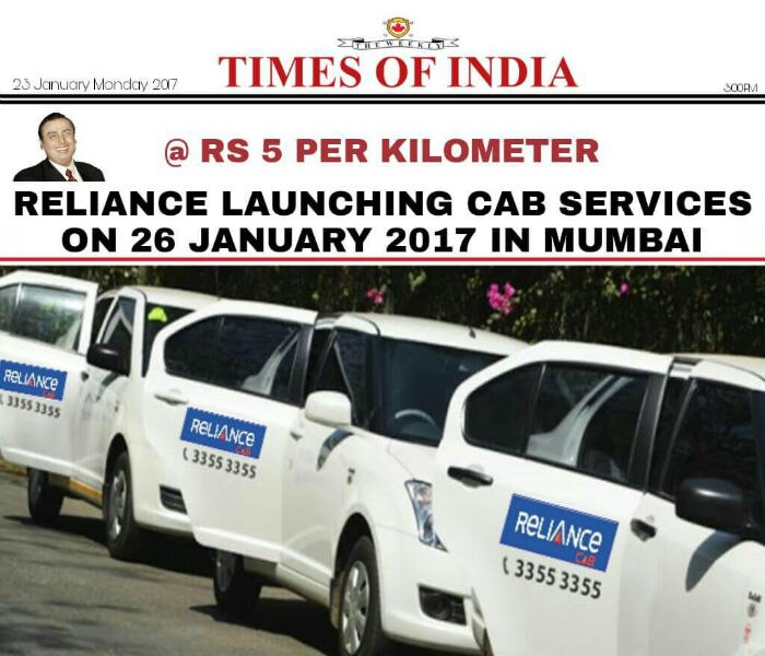 reliance cabs
