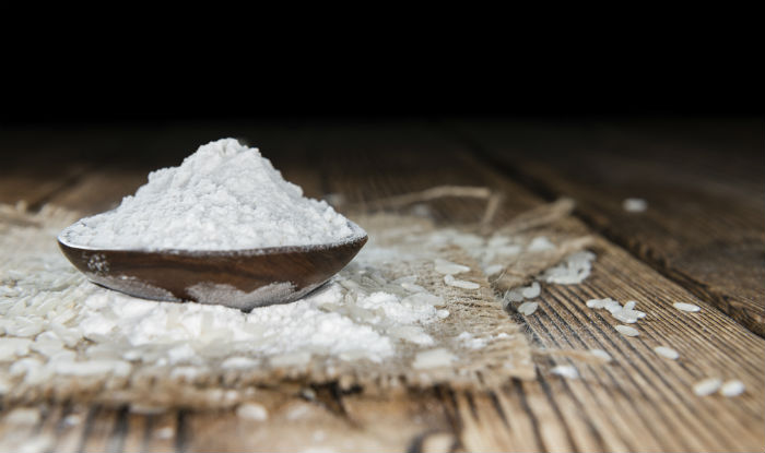 Rice flour scrub