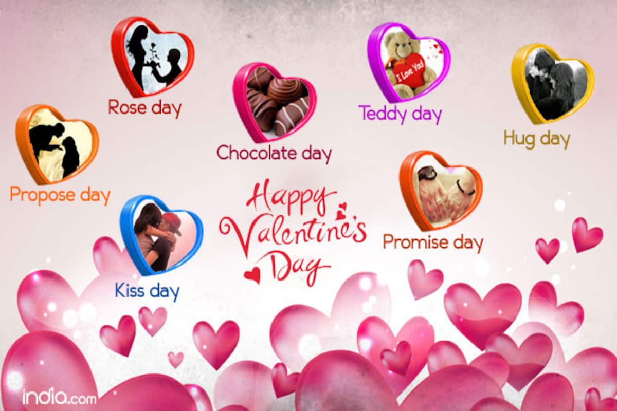 Valentine Week List 2017: Rose Day, Propose Day, Kiss Day ...