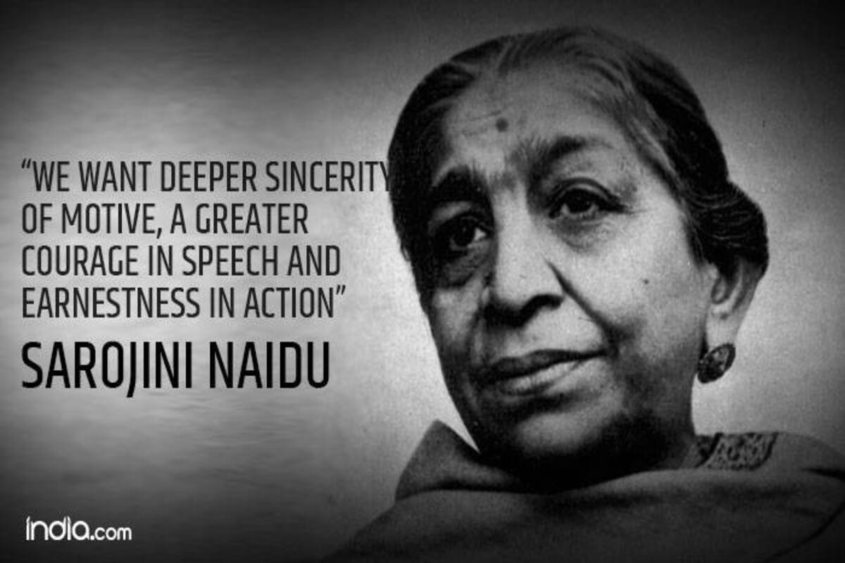 Sarojini Naidu birth anniversary: Top 7 famous quotes by the ...