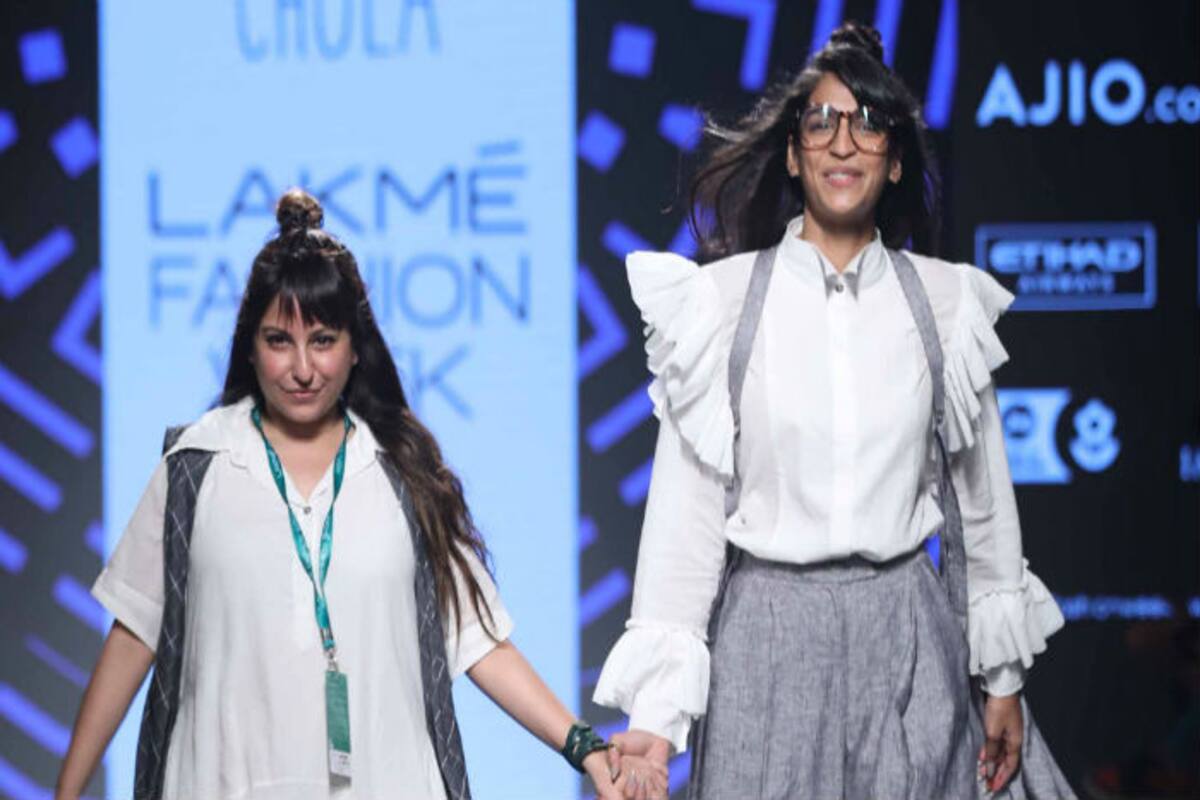 We cannot get over Anushka Manchanda's quirky frilled shirt, grey flowing  pants at Lakme Fashion Week 2016 day 3! | India.com