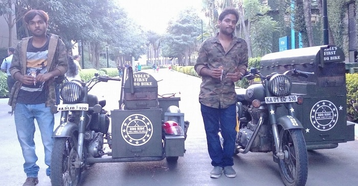 Arun and Krishna Varma with the BBQ Ride. Credits: BBQ RIDE INDIA Facebook page