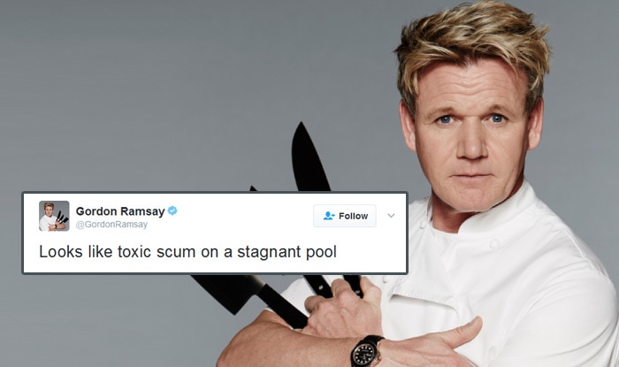 British Chef Gordon Ramsay was asked to review dishes on Twitter and it ...