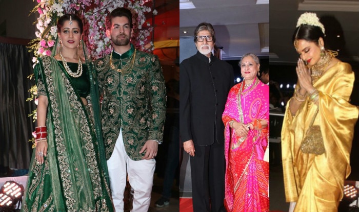 Neil Nitin Mukesh-Rukmini’s Mumbai wedding reception Pics: Rekha ...