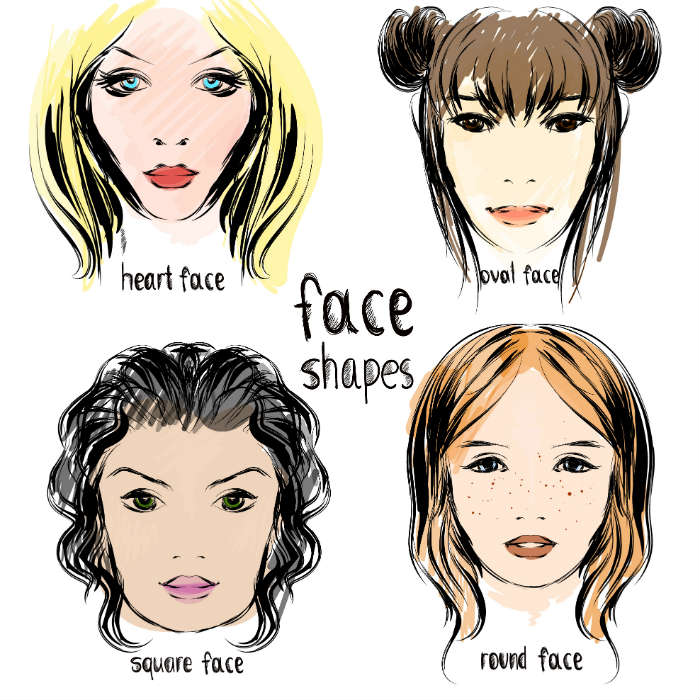 Haircuts according to face shape: How to choose haircuts for round, oval,  square and heart-shaped face 