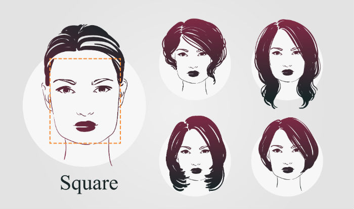 Haircuts according to face shape: How to choose haircuts for round, oval,  square and heart-shaped face 