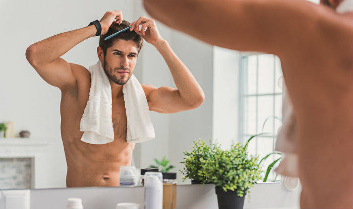 Brushing your hair