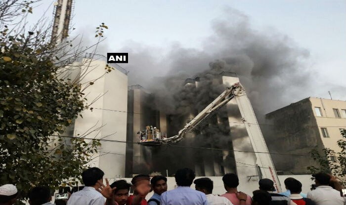 Delhi Major Fire Breaks Out In Times Of India Building No Casualties Reported 