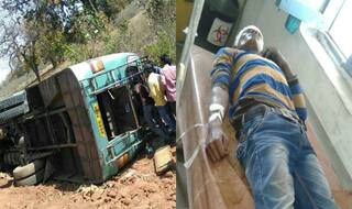 Madhya Pradesh: 31 injured after bus overturns in Katni