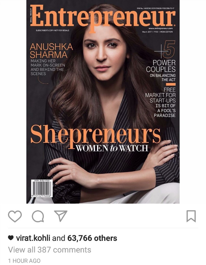 Anushka Sharma Virat Kohli insta