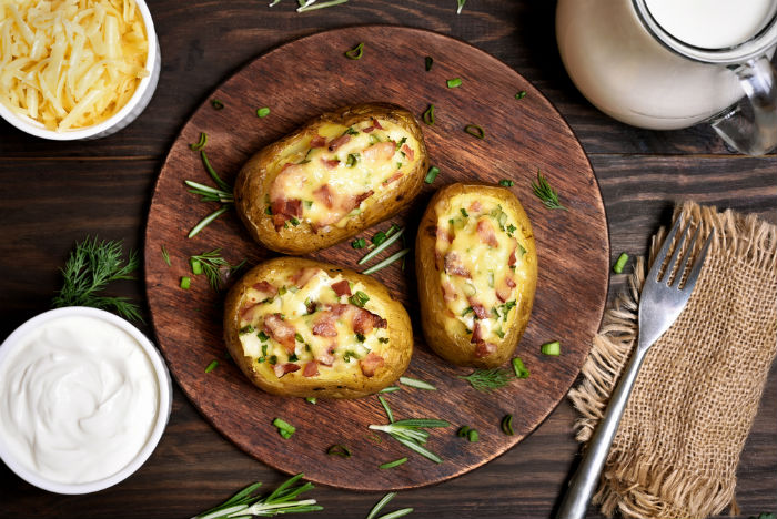 Baked potatoes