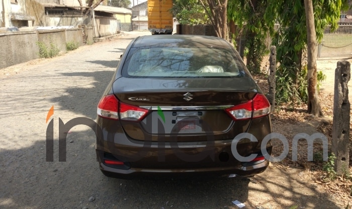 Maruti Suzuki Ciaz 2017 rear section with no variant badging