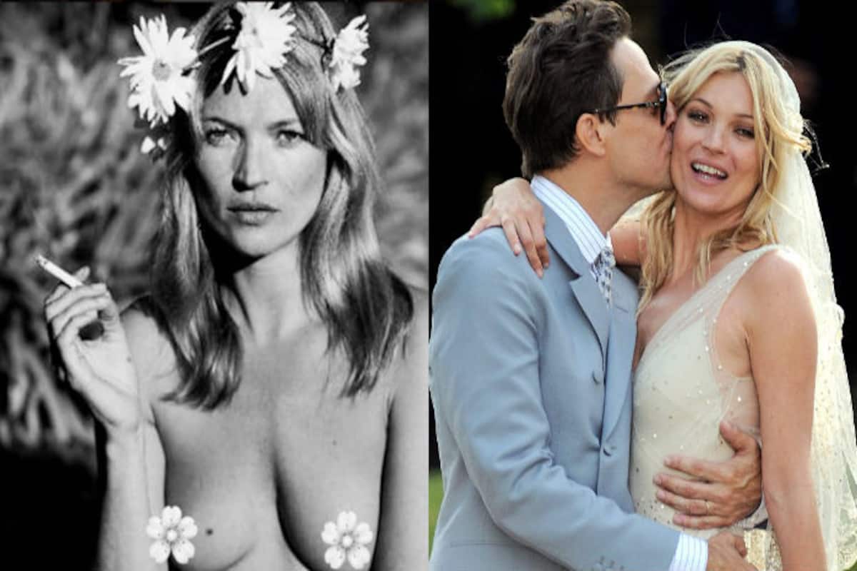 Leaked Kate Moss Caught Topless During Beach Photoshoot