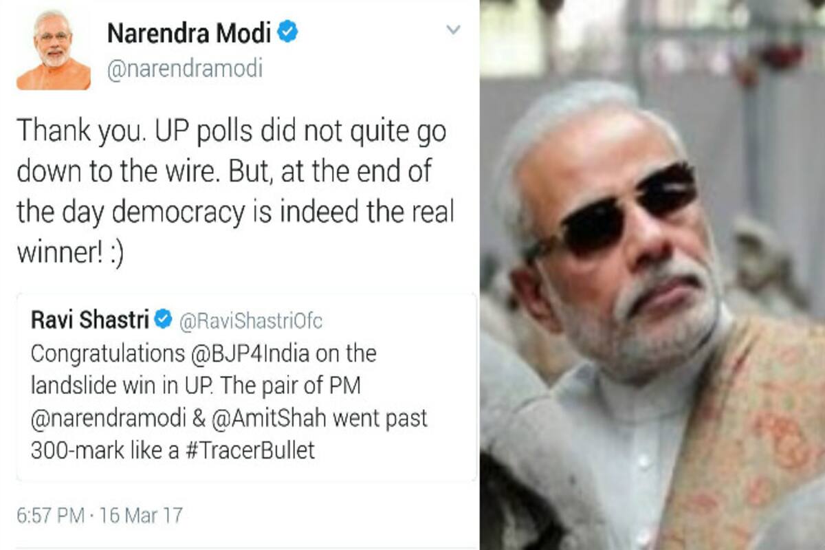Narendra Modi's reply to Ravi Shastri made Twitterati wonder who is in charge of PM's Twitter handle Narendra Modi's reply to Ravi Shastri made Twitterati wonder who is in charge of PM's Twitter handle