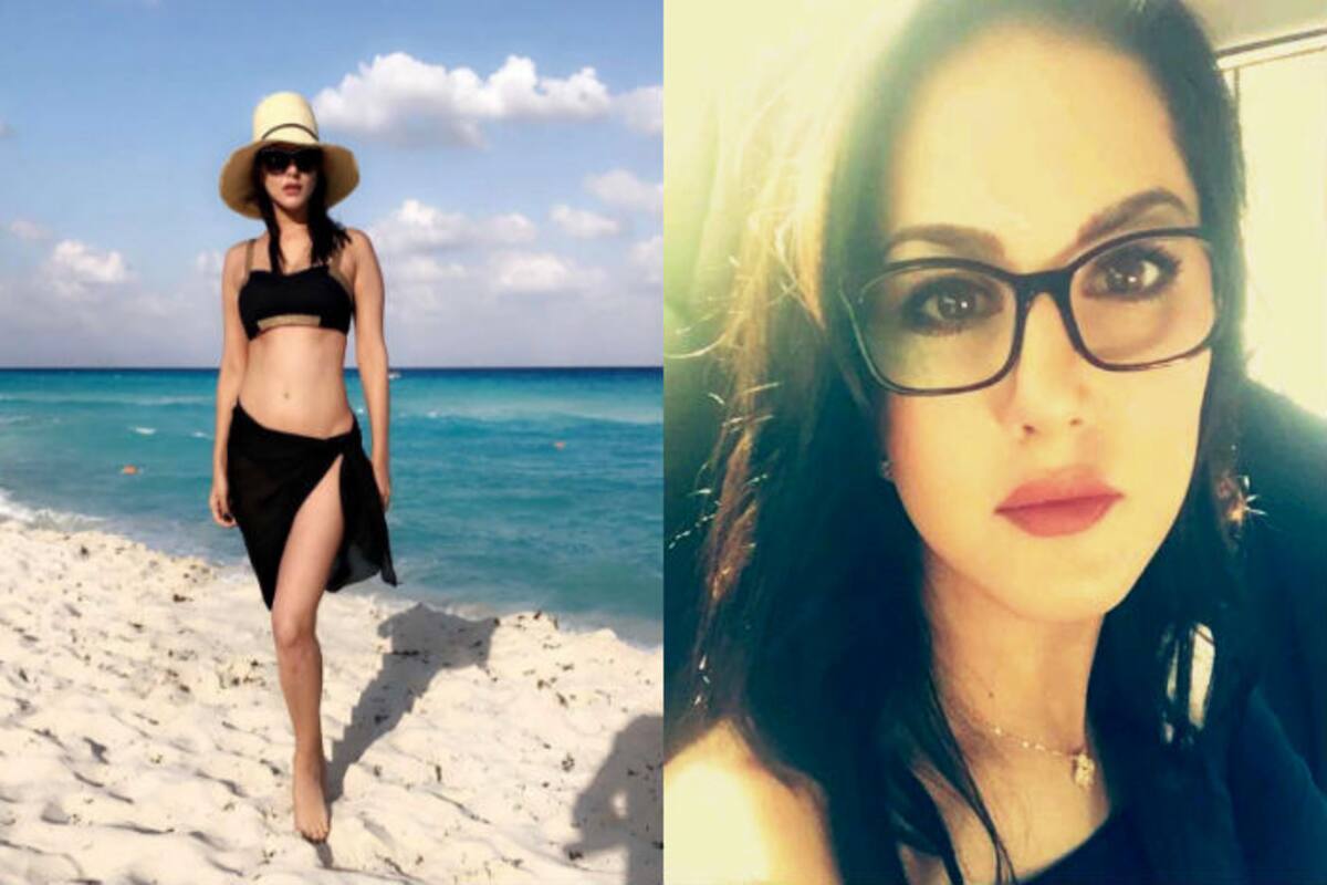 Urvashi Vs Sani Liony Xxx - Sunny Leone slays in black bikini! Sexy Bollywood actress is a hot beach  babe chilling in Mexico (See Pictures & Video) | India.com