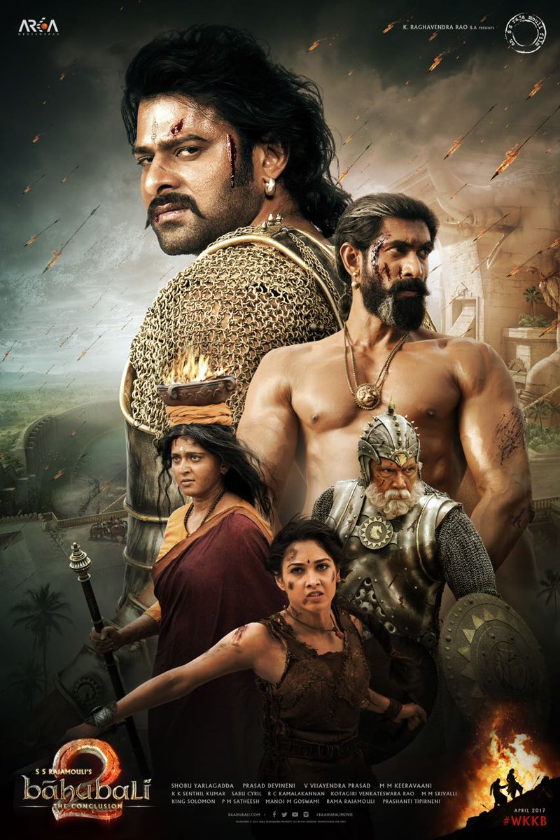 Baahubali The Conclusion Poster Prabhas And Rana Daggubatis Fierce