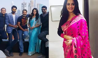 Baahubali 2 premiere: Anushka Shetty takes Dubai by storm with her sarees! View pictures