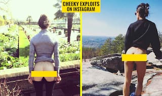 Cheeky Exploits ADULTS ONLY: Pictures of people removing pants and showing off bare butts in tourist spots go viral!
