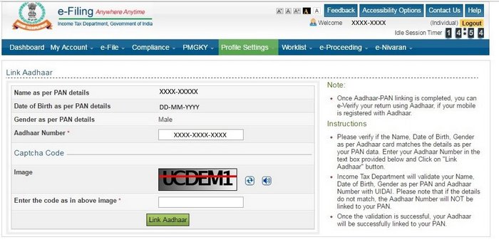 How to link PAN Card to Aadhaar Card 2