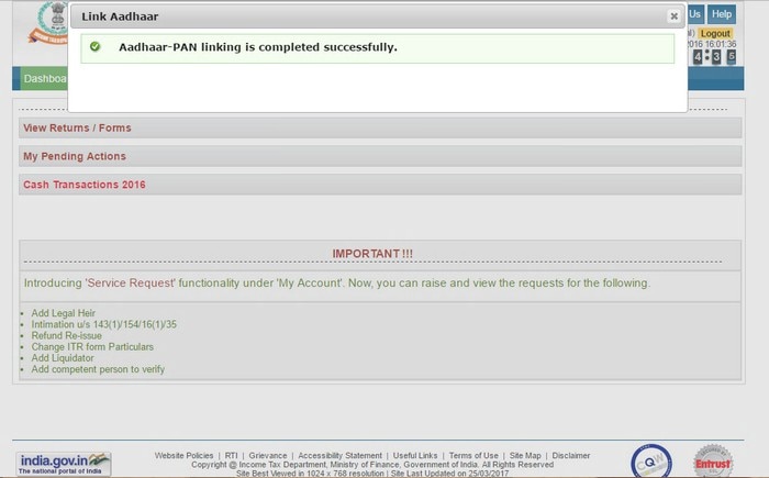 How to link PAN Card to Aadhaar Card 3