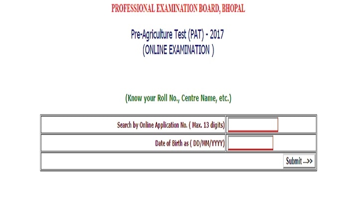 Vyapam MP PAT 2017 Admit Card Released Download from