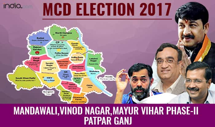 MCD Elections 2017: BJP wins Mandawali, Mayur Vihar Phase-2, Patparganj ...