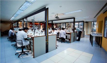 Students at the Indian Institute of Gems & Jewellery