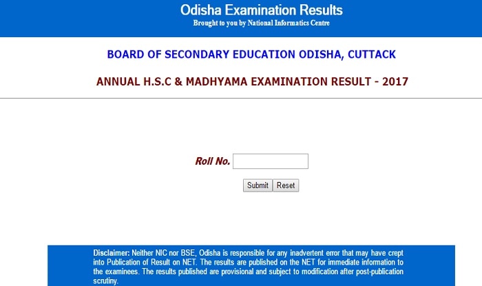 BSE Odisha Annual HSC 10th Result 2017 OMR Sheets And Scoring Keys ...