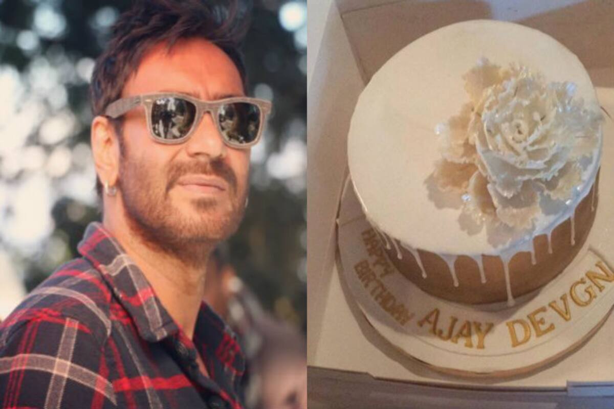 Ajay Devgn Gets A Delicious Cake As A Gift From Wife Kajol See Pic India Com