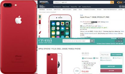 Apple Red Iphone 7 Iphone 7 Plus Available For Pre Order On Amazon Infibeam And Croma Website Buy The New Variant At Best Prices India Com