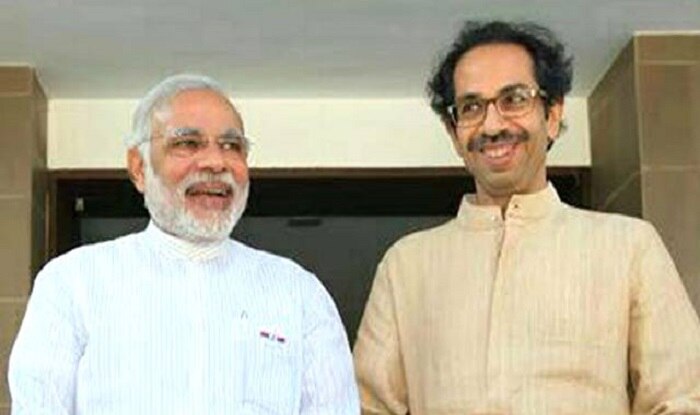 PM Modi with Shiv Sena chief Uddhav Thackeray.