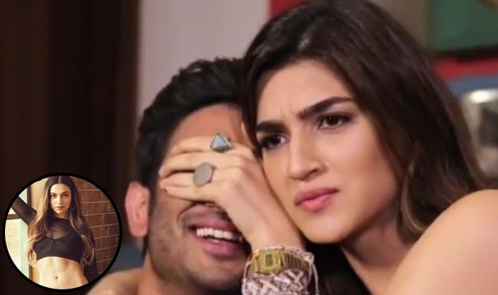 Sushant Singh Rajput Cant Keep His Eyes Off Deepika Padukone Is Kriti Sanon Jealous Watch 8989