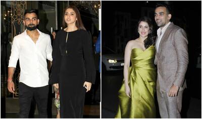 Anushka Sharma-Virat Kohli shine as a couple at Zaheer Khan-Sagarika  Ghatge's engagement party (see pictures) | India.com