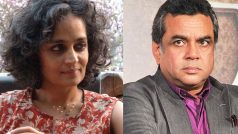 After Arundhati Roy’s pro Kashmir comments prove fake, Paresh Rawal deletes his tweet against her!