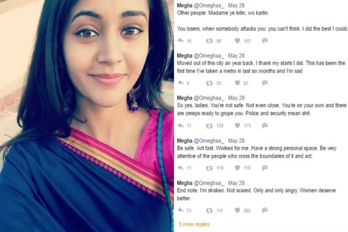 Delhi girl shares her terrifying metro experience on Twitter, proves that  women in the capital are not safe! | India.com